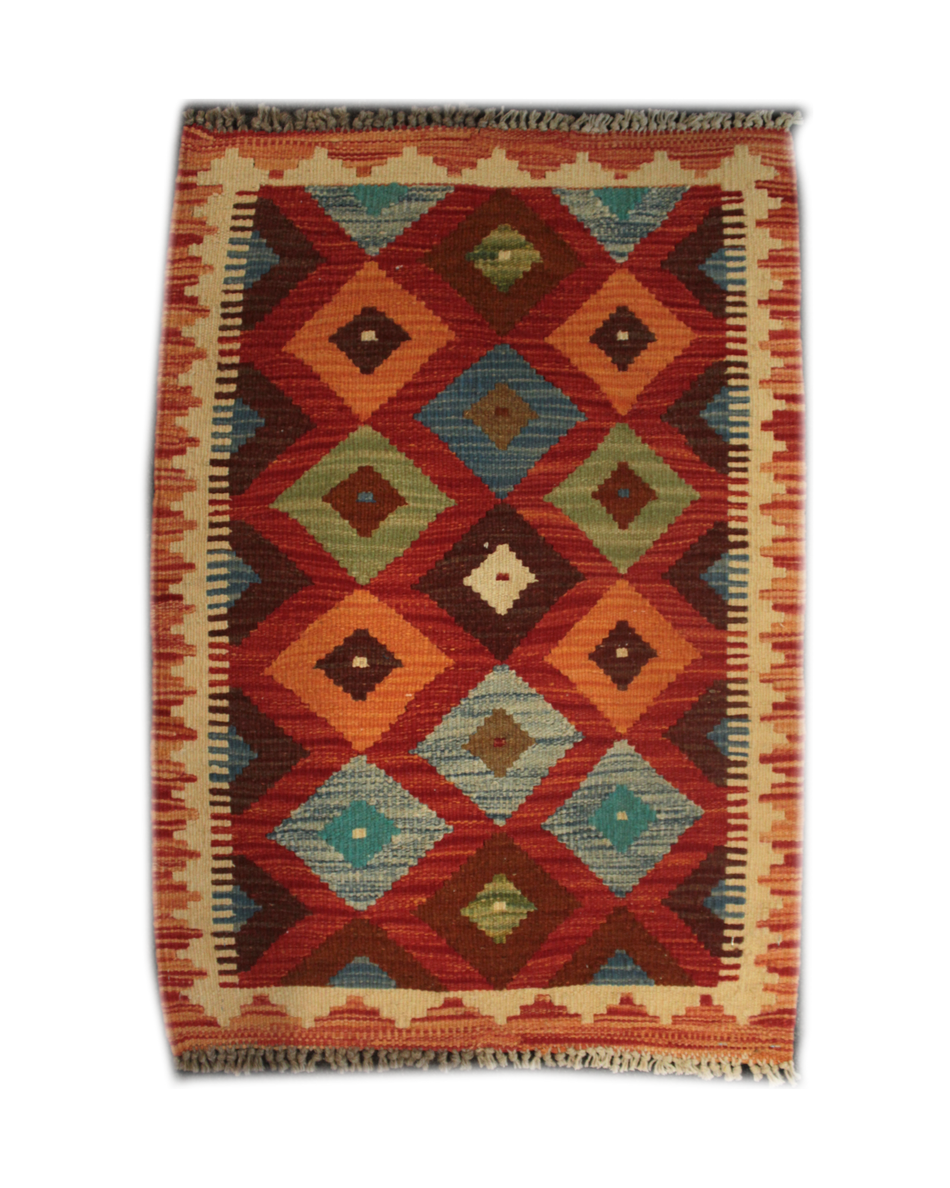 Chobi Kilim - 89 cm x 64 cm