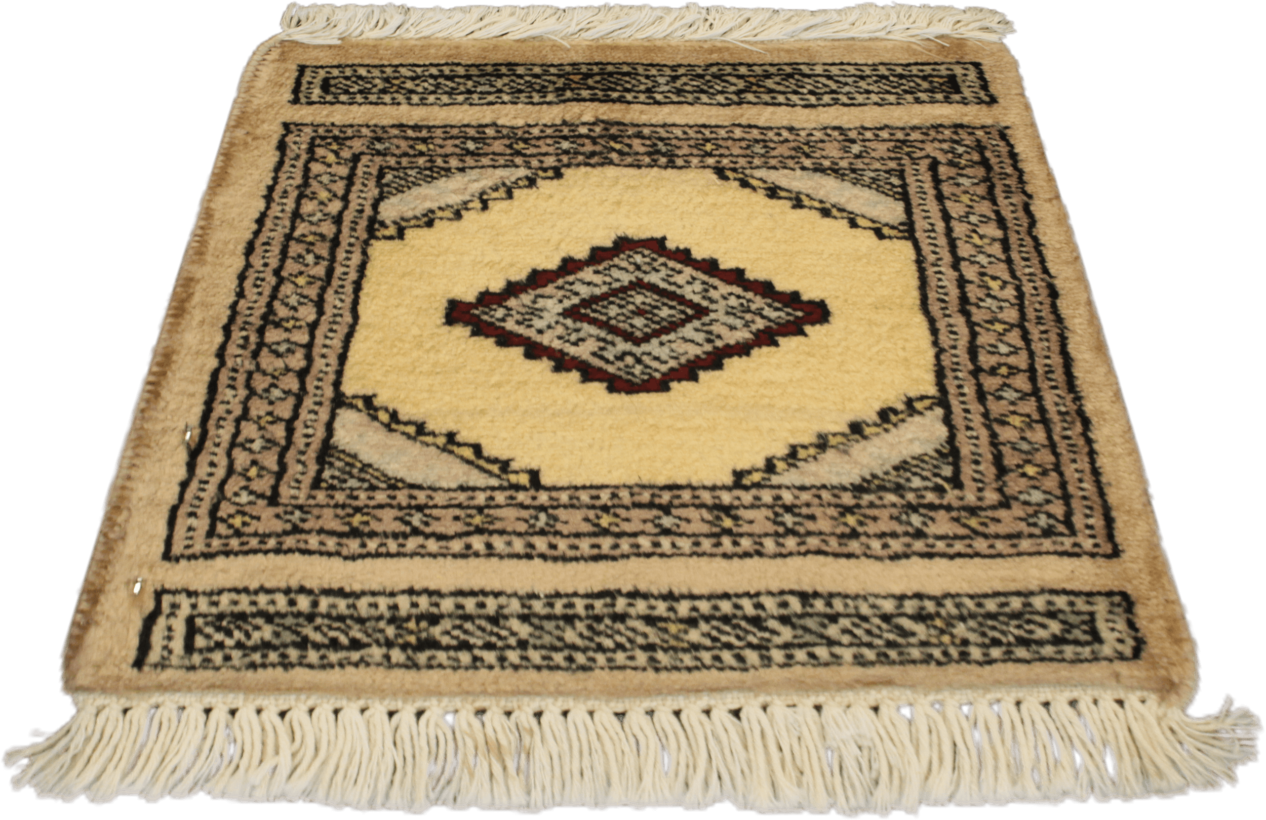 Jaldar Hand-Knotted Oriental Persian Rug - Wool - 30 cm x 30 cm ...