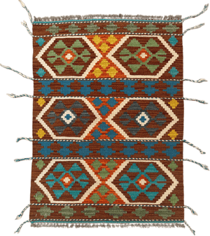 Chobi Kilim Rug - 84 cm x 60 cm