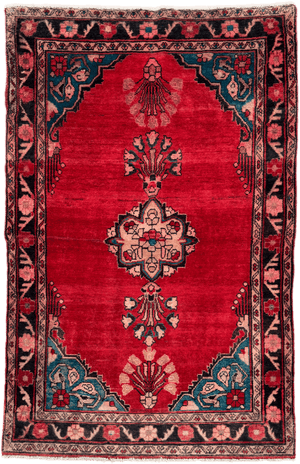 Vintage Kashan Rug - 198 cm x 128 cm