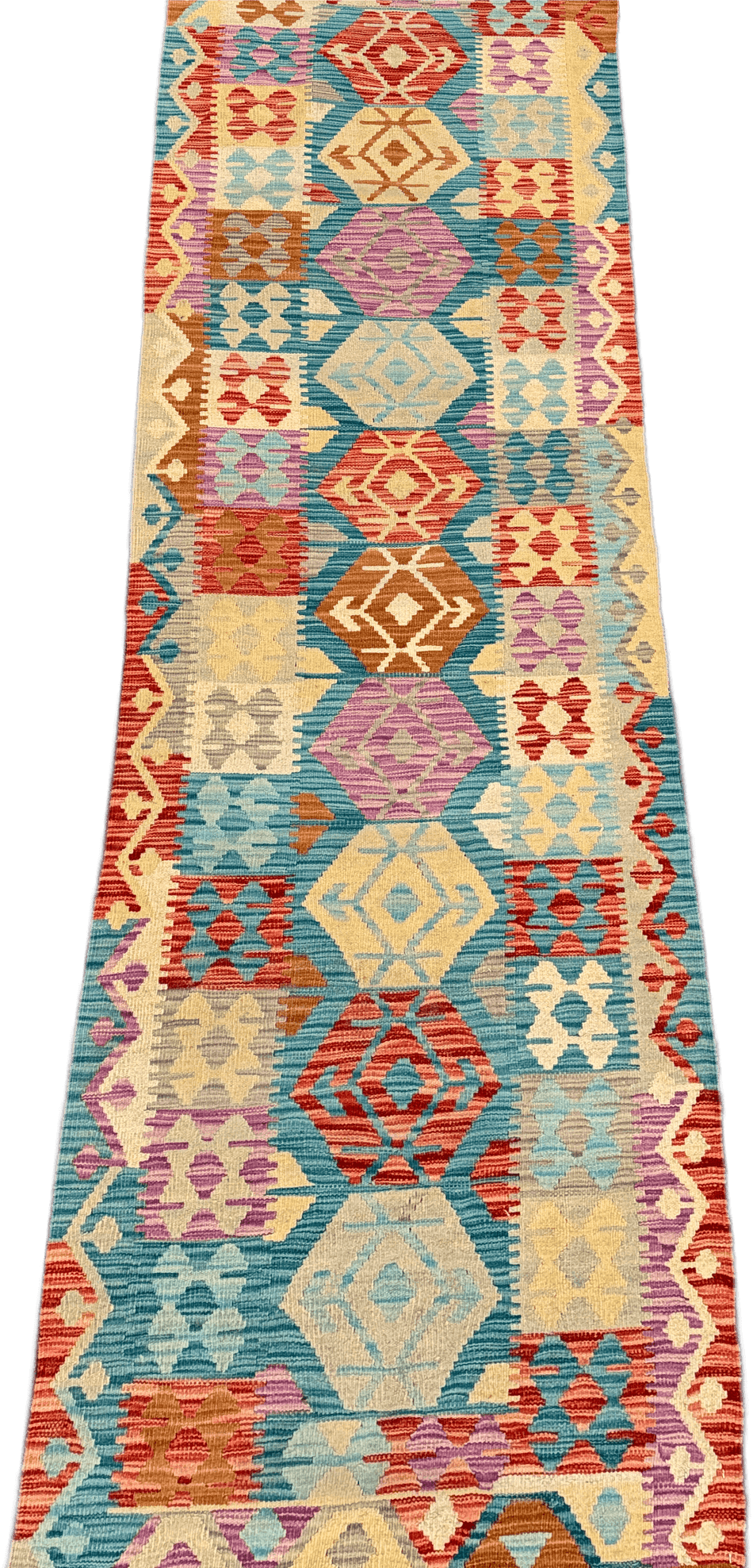 Chobi Kilim Rug - 299 cm x 78 cm