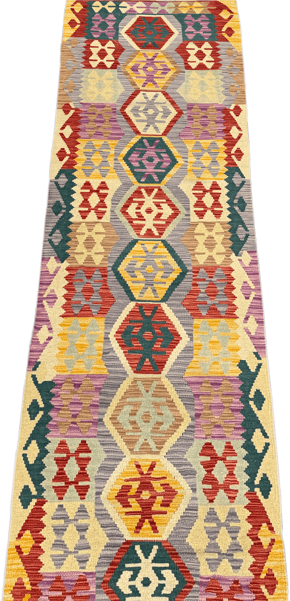 Chobi Kilim Rug - 310 cm x 78 cm