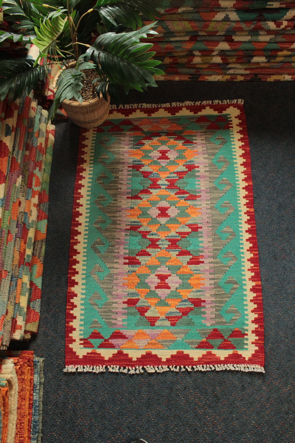 Chobi Kilim - 91 cm x 62 cm