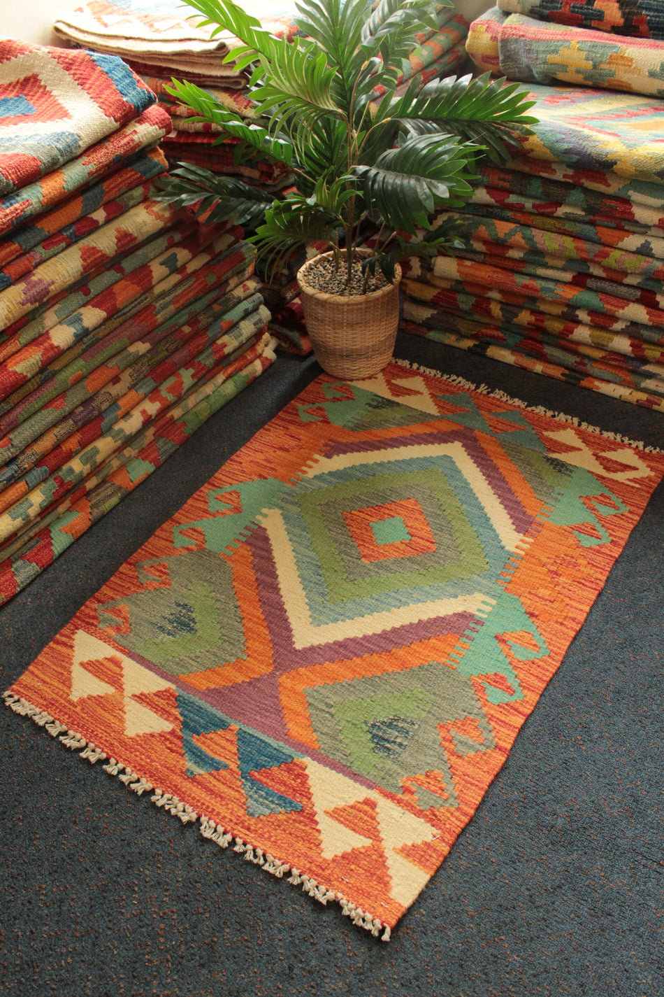 Chobi Kilim - 90 cm x 64 cm