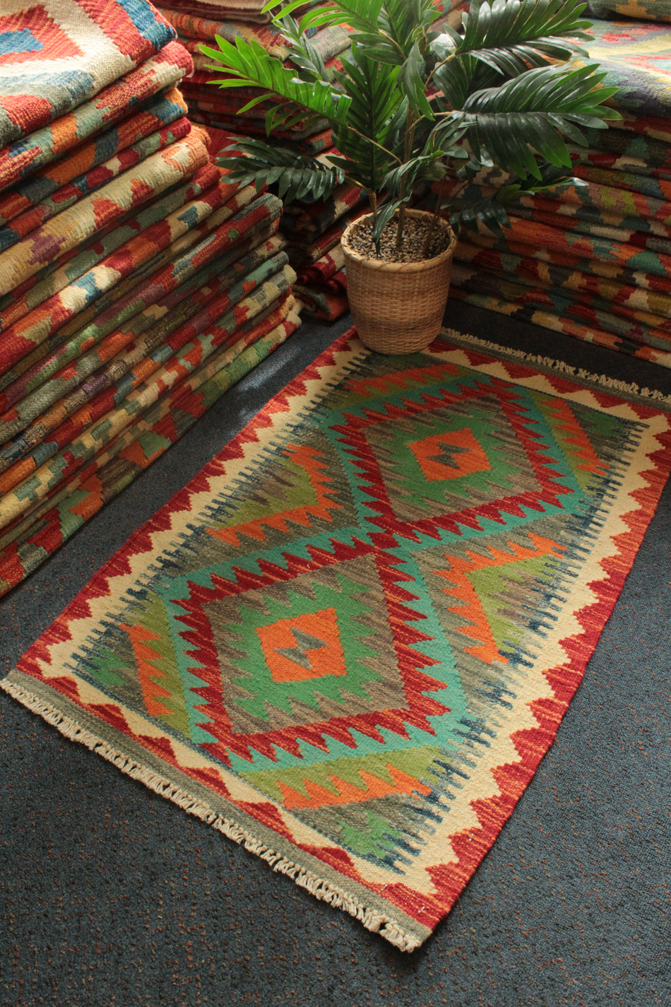 Chobi Kilim - 92 cm x 62 cm