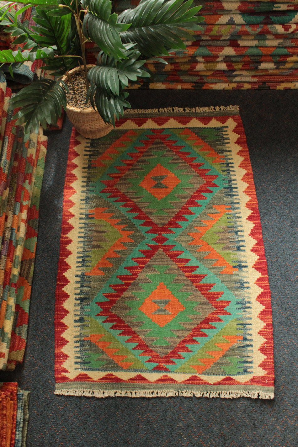 Chobi Kilim - 92 cm x 62 cm