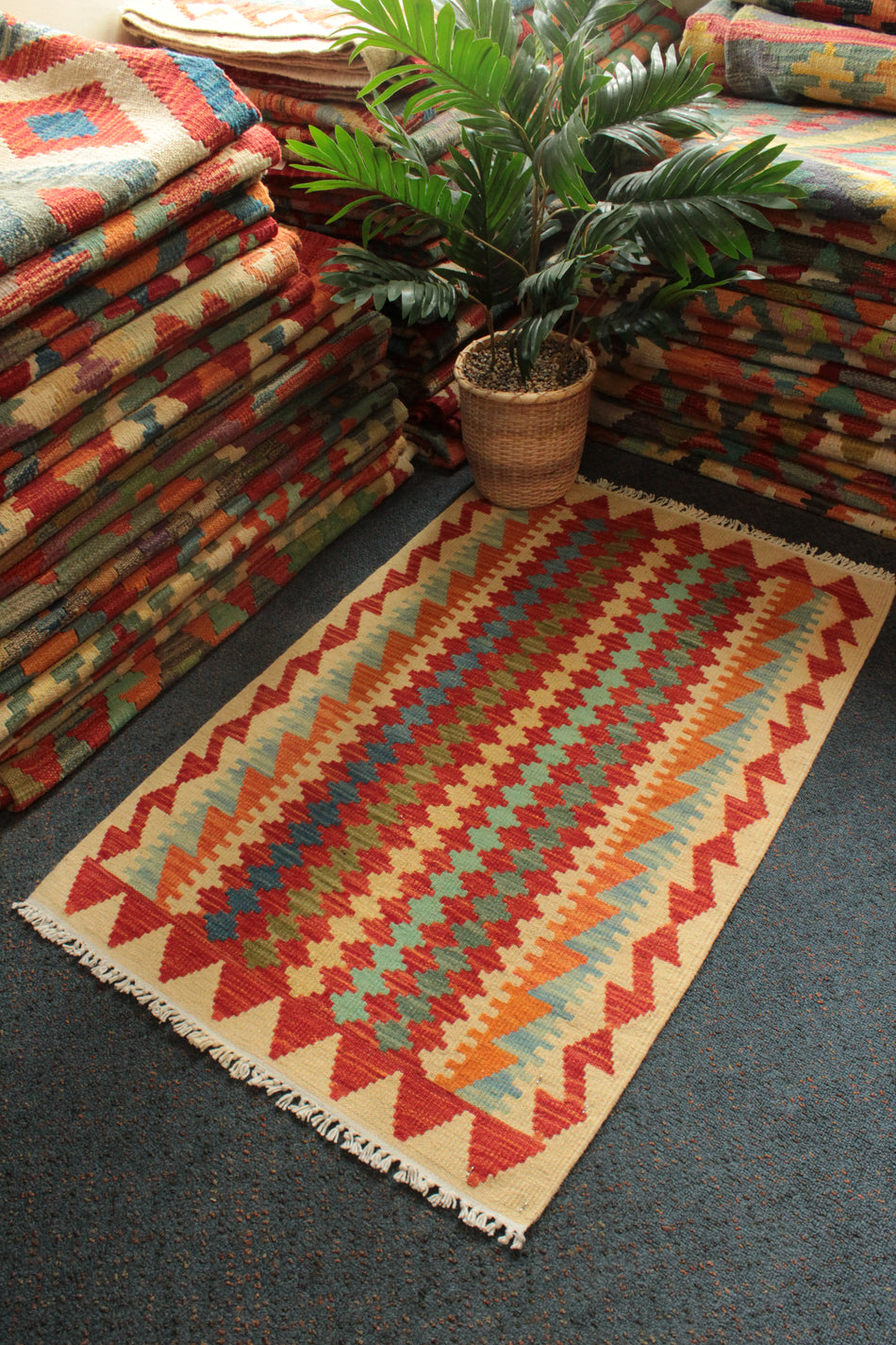 Chobi Kilim - 93 cm x 60 cm