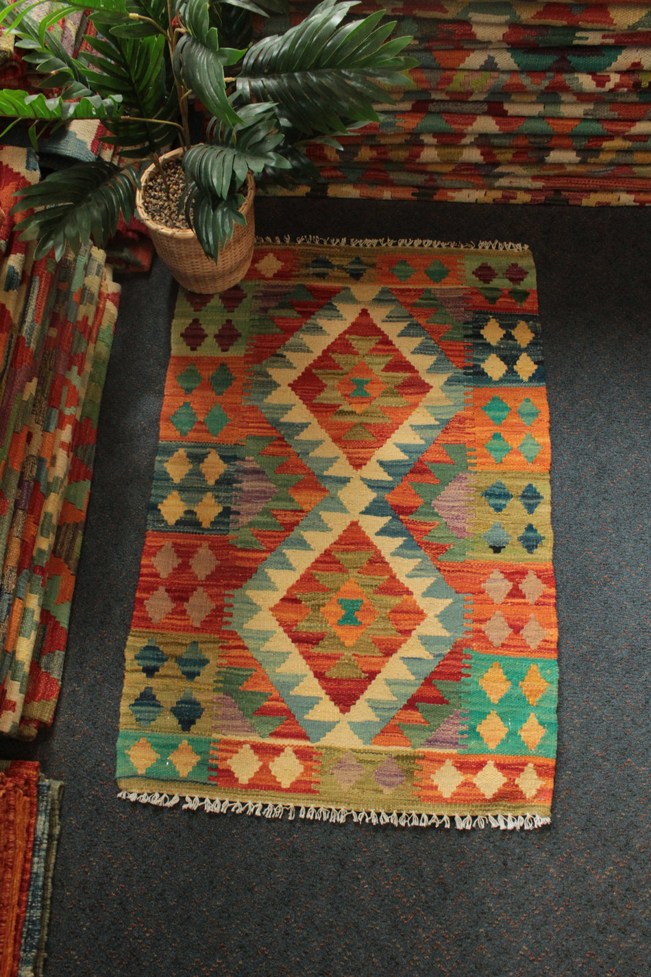 Chobi Kilim - 93 cm x 62 cm