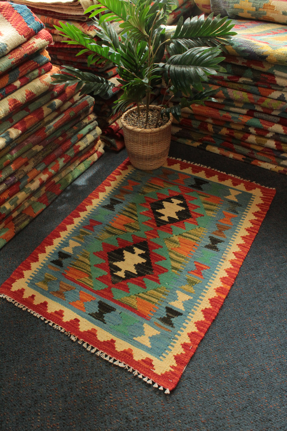 Chobi Kilim - 81 cm x 58 cm