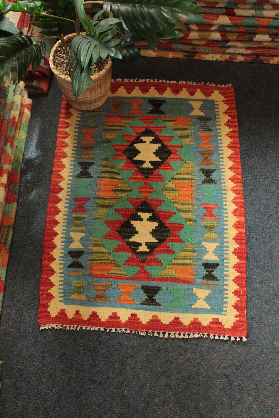 Chobi Kilim - 81 cm x 58 cm