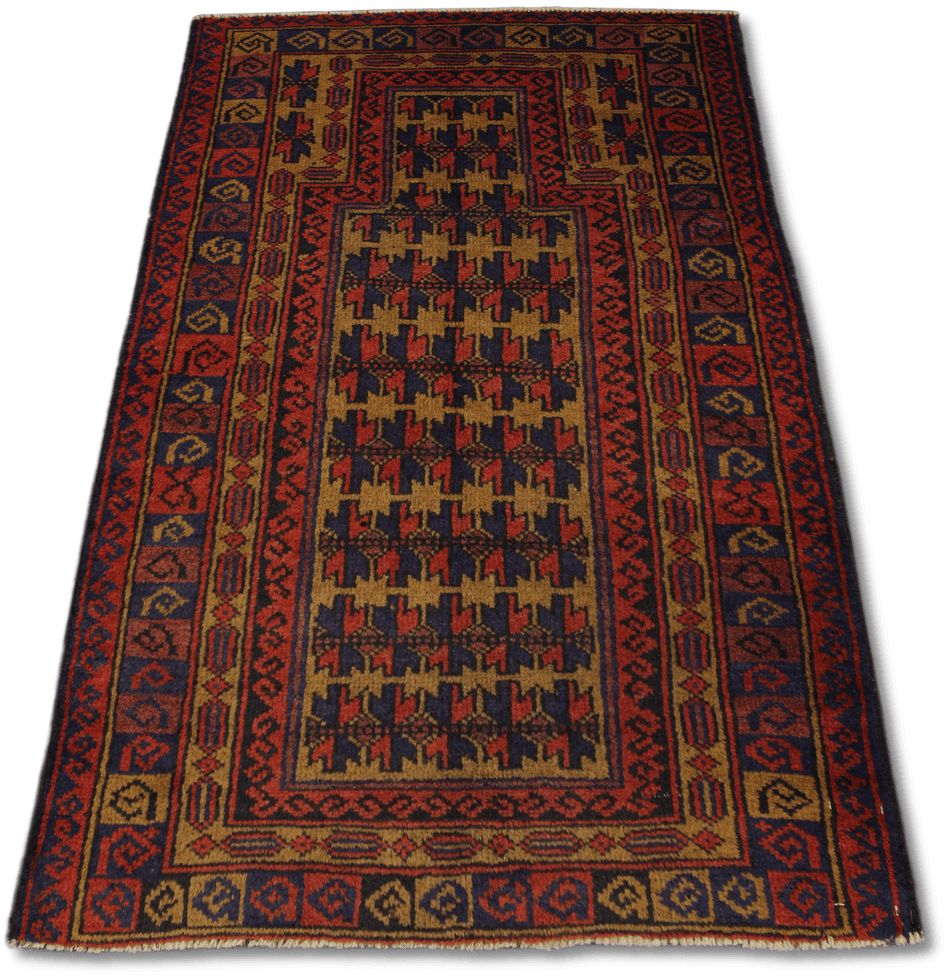 Baluchi Prayer Rug - 138 cm x 78 cm