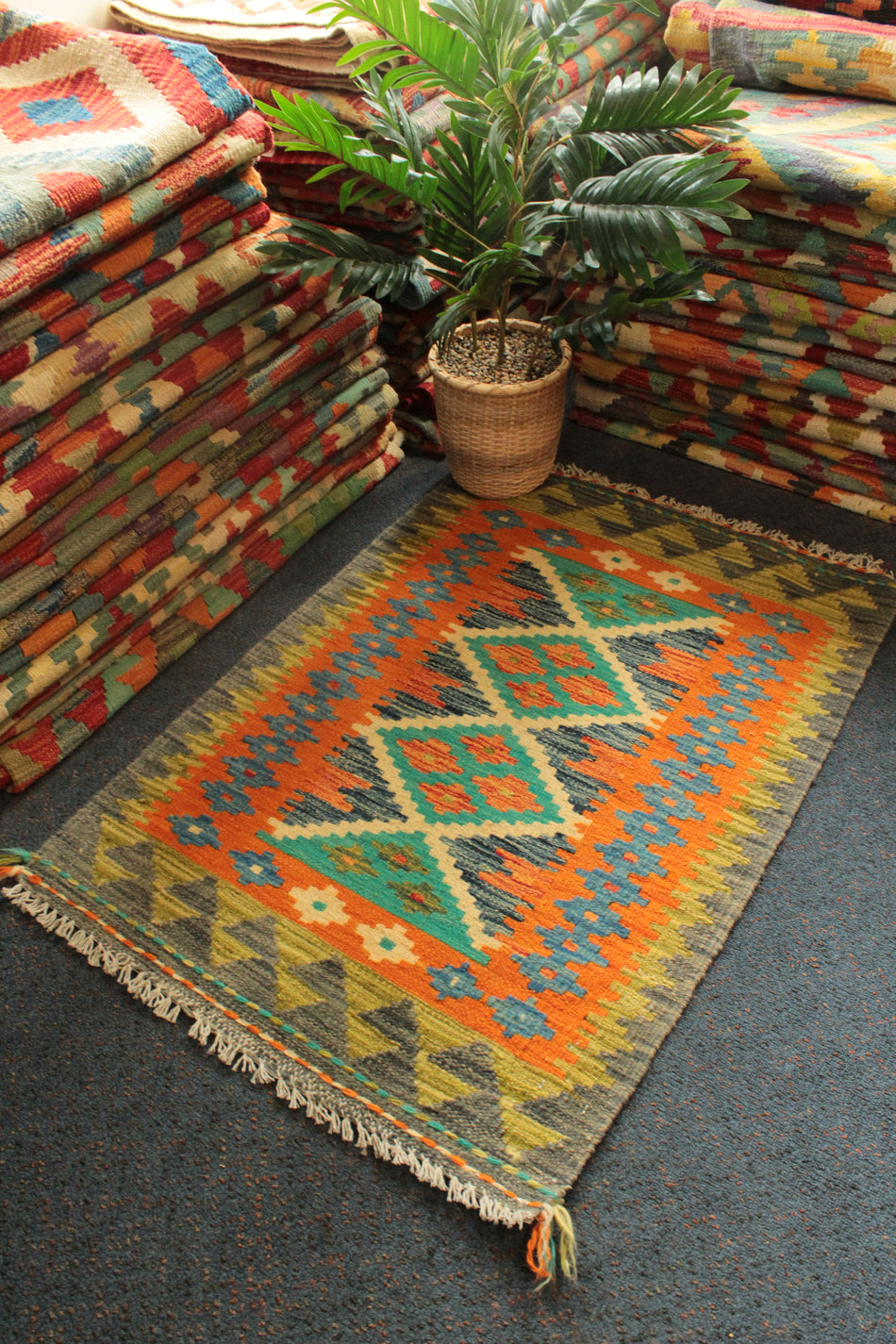 Chobi Kilim - 92 cm x 63 cm