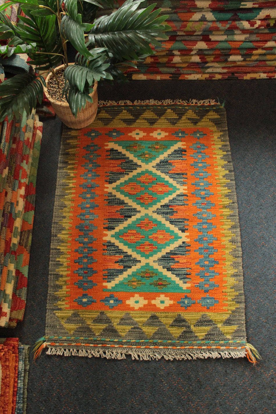 Chobi Kilim - 92 cm x 63 cm