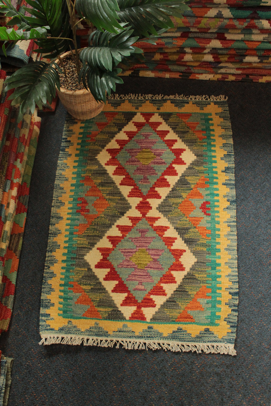 Chobi Kilim - 84 cm x 59 cm