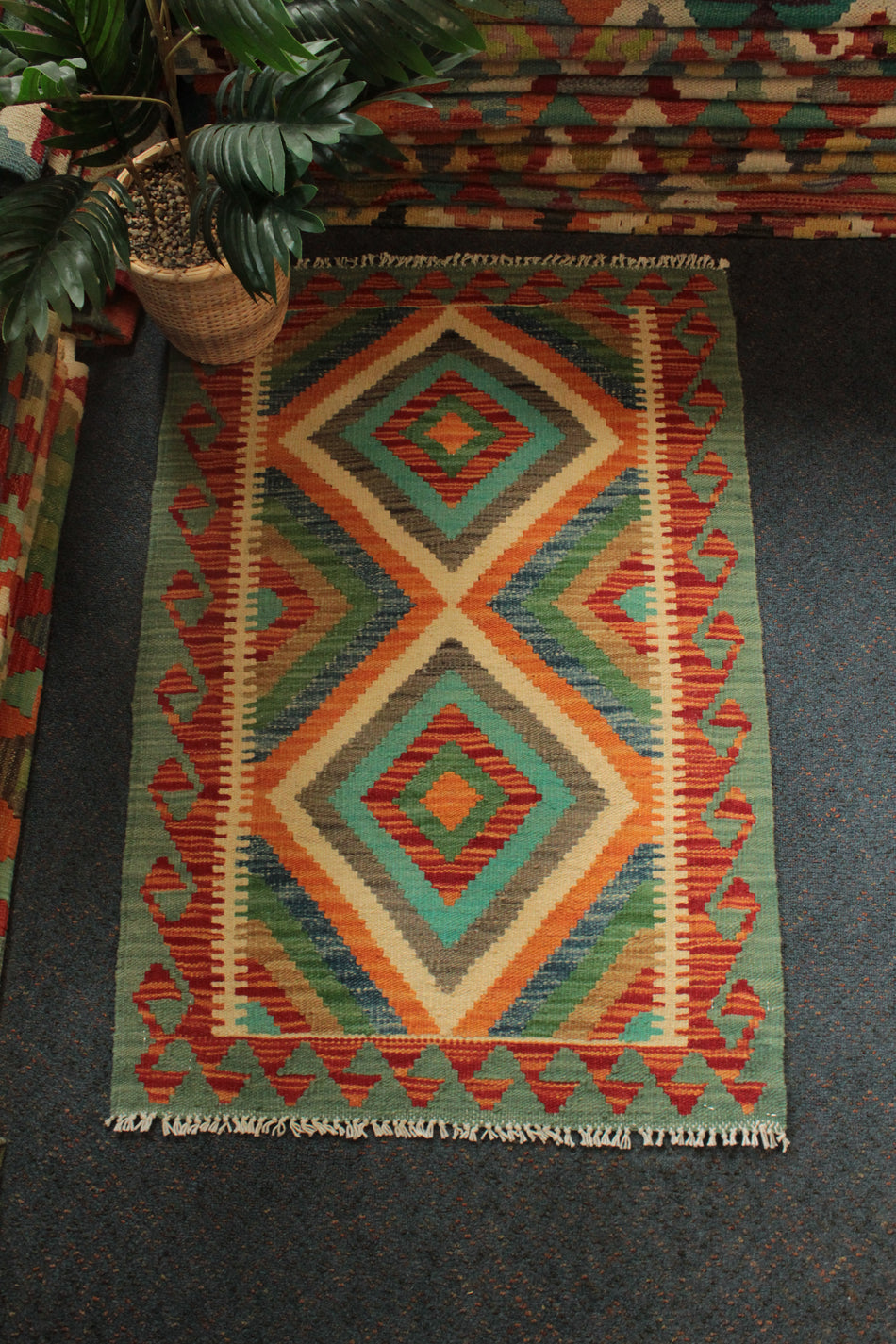 Chobi Kilim - 94 cm x 63 cm