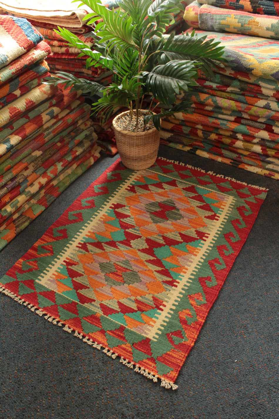 Chobi Kilim - 81 cm x 63 cm