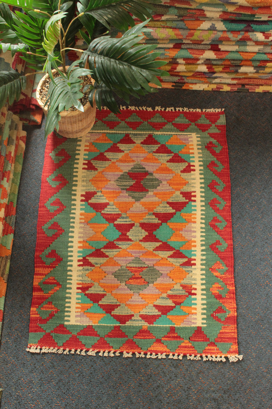 Chobi Kilim - 81 cm x 63 cm