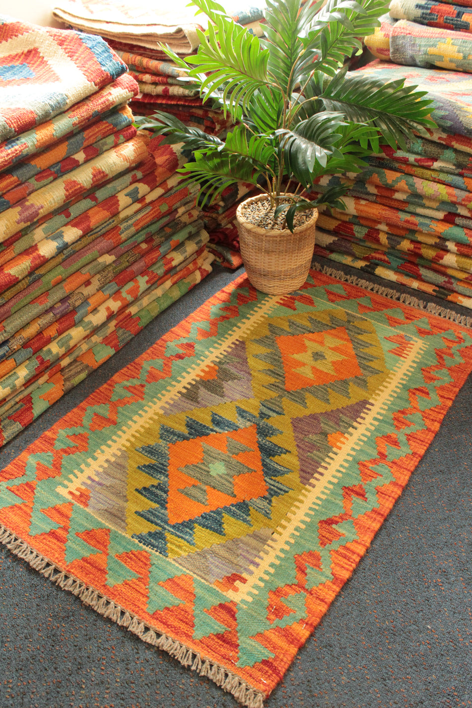 Chobi Kilim - 94 cm x 61 cm