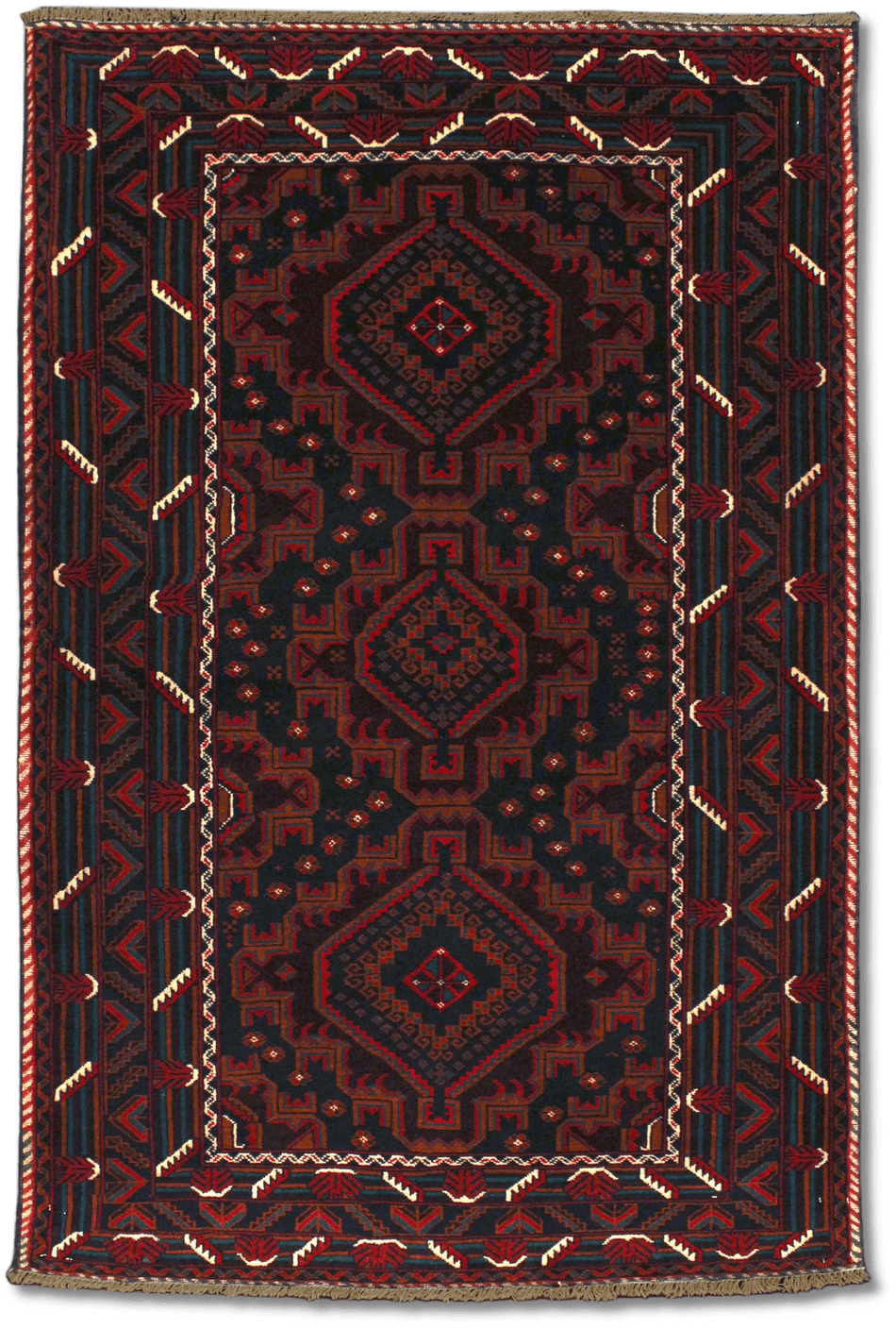 Fine Baluchi Rug - 184 cm x 121 cm