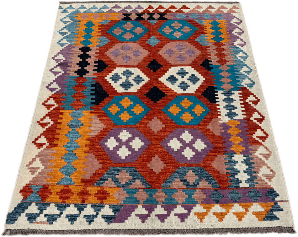 Chobi Kilim Rug - 192 cm x 148 cm