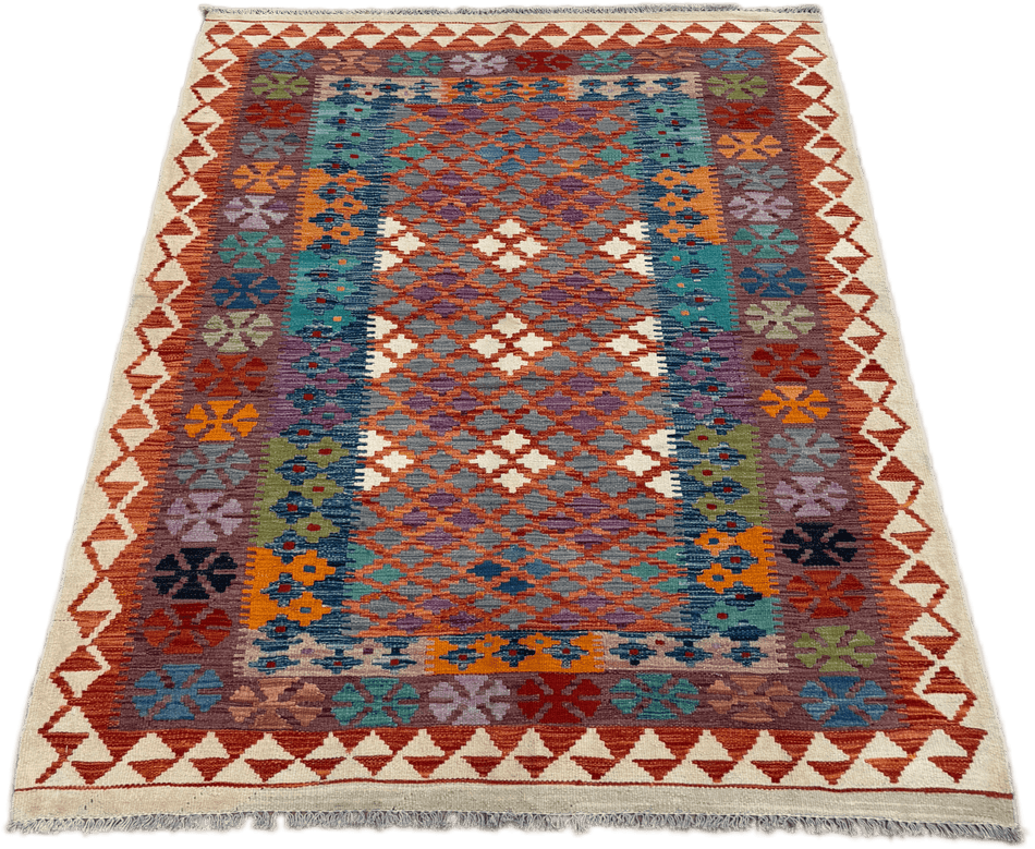 Chobi Kilim Rug - 204 cm x 152 cm