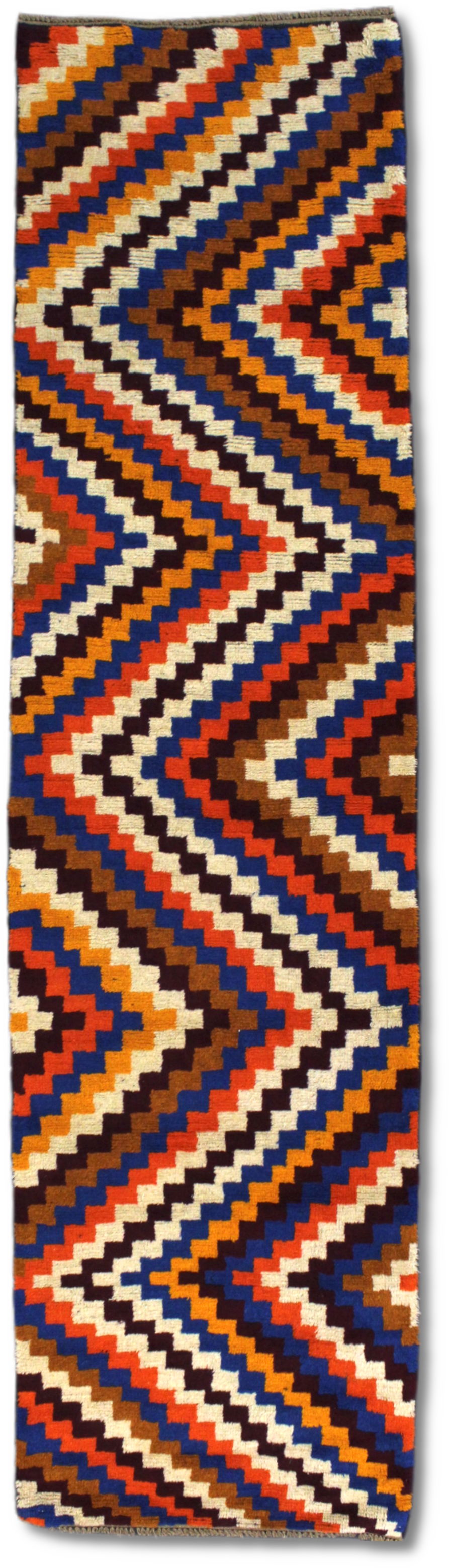 Colourful Baluchi Rug - 290 cm x 75 cm