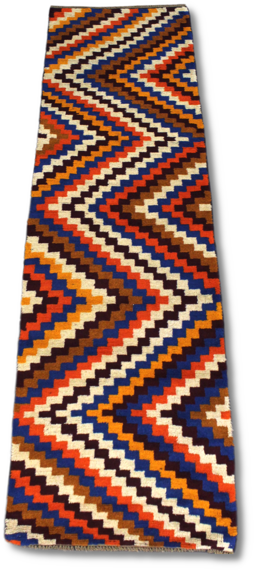 Colourful Baluchi Rug - 290 cm x 75 cm