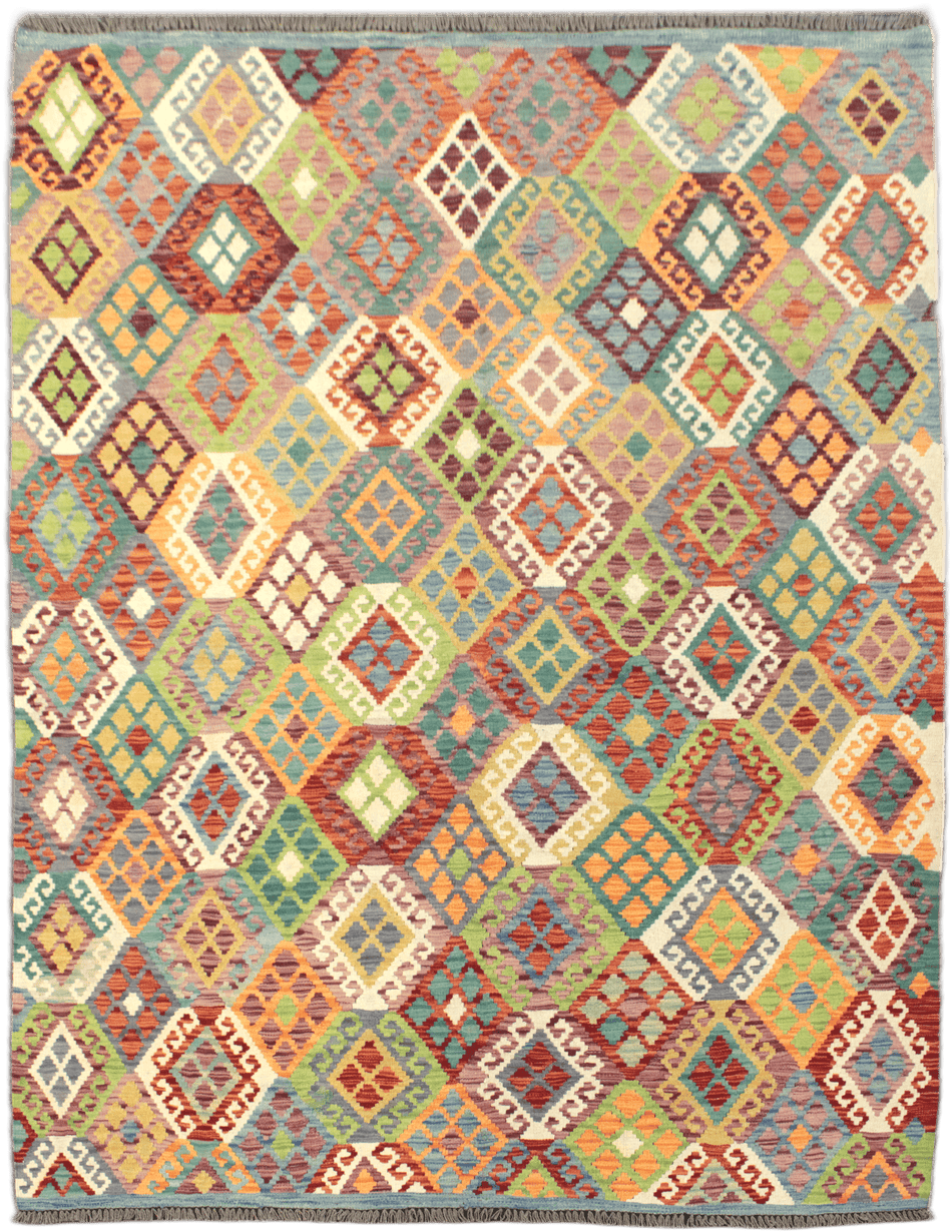 Chobi Kilim Rug - 246 cm x 190 cm