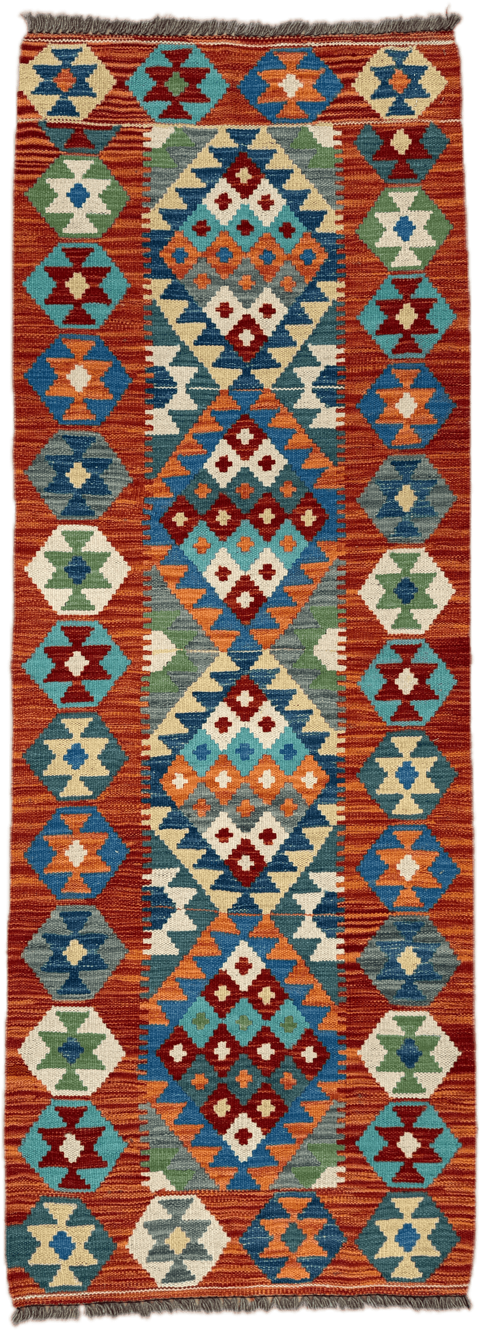 Chobi Kilim Rug - 191 cm x 69 cm