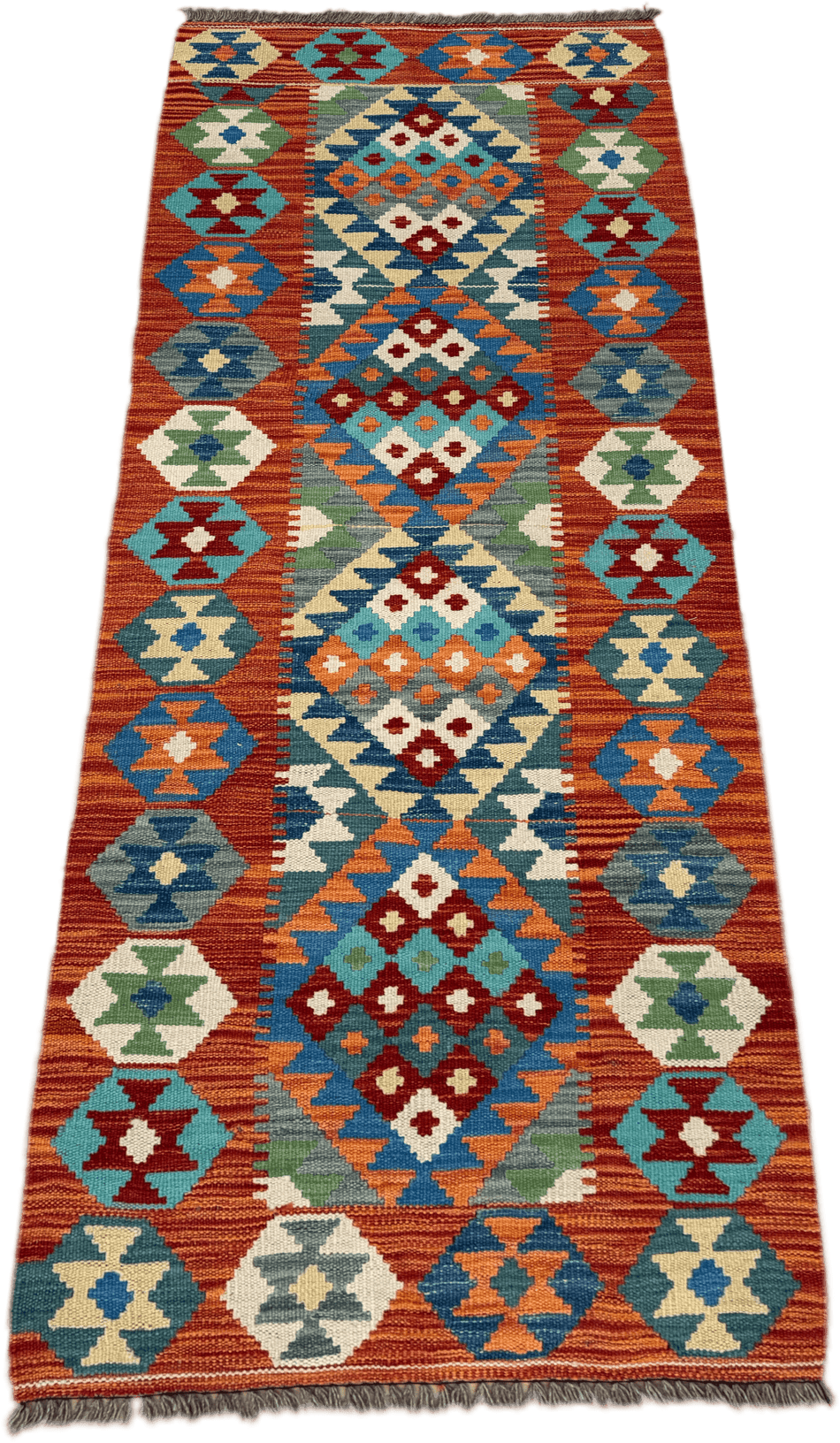 Chobi Kilim Rug - 191 cm x 69 cm