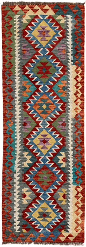 Chobi Kilim Rug - 202 cm x 71 cm