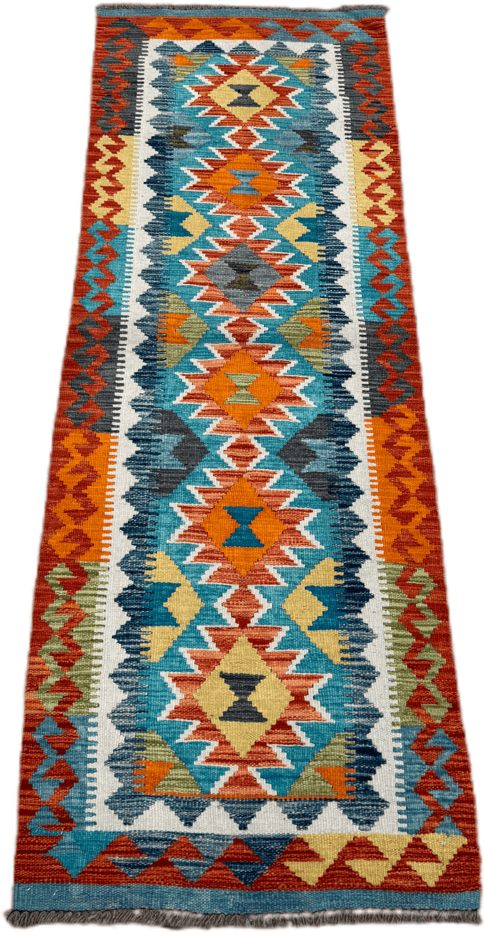 Chobi Kilim Rug - 208 cm x 67 cm