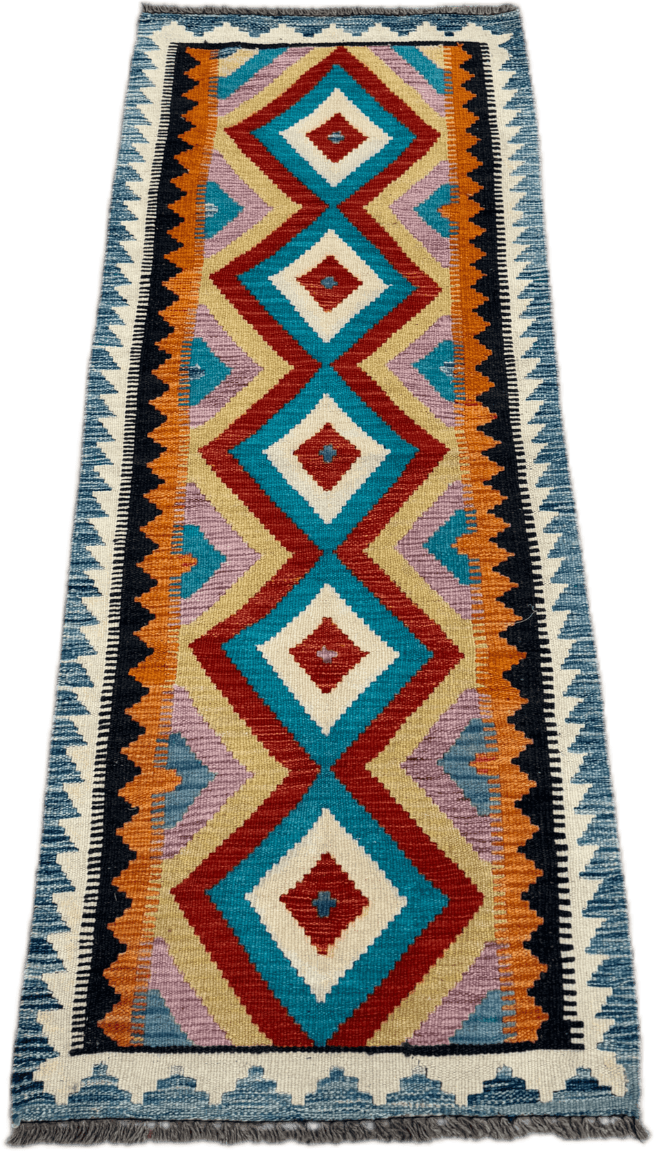 Chobi Kilim Rug - 192 cm x 67 cm