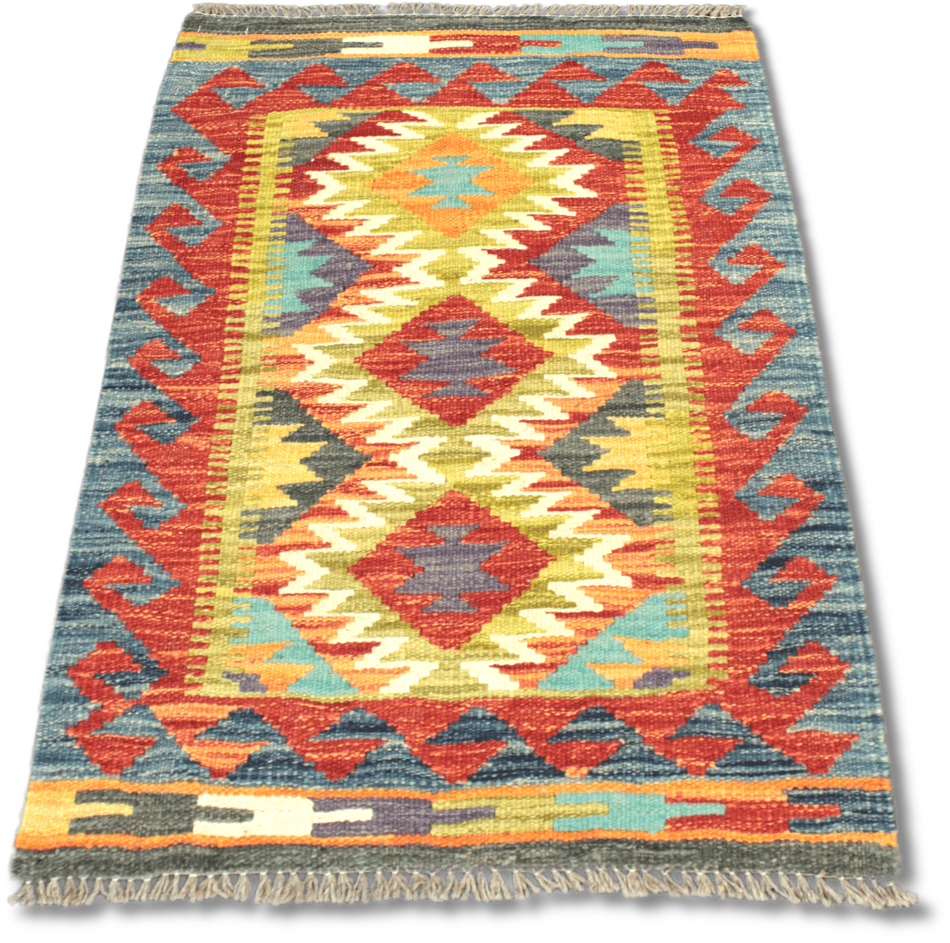 Chobi Kilim Rug  - 87 cm x 55 cm