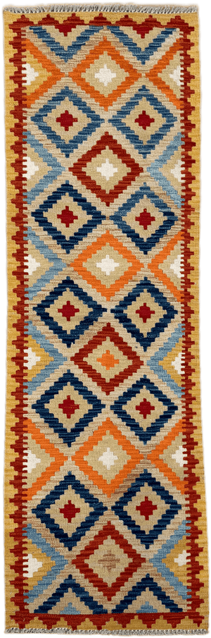 Chobi Kilim Rug - 199 cm x 66 cm