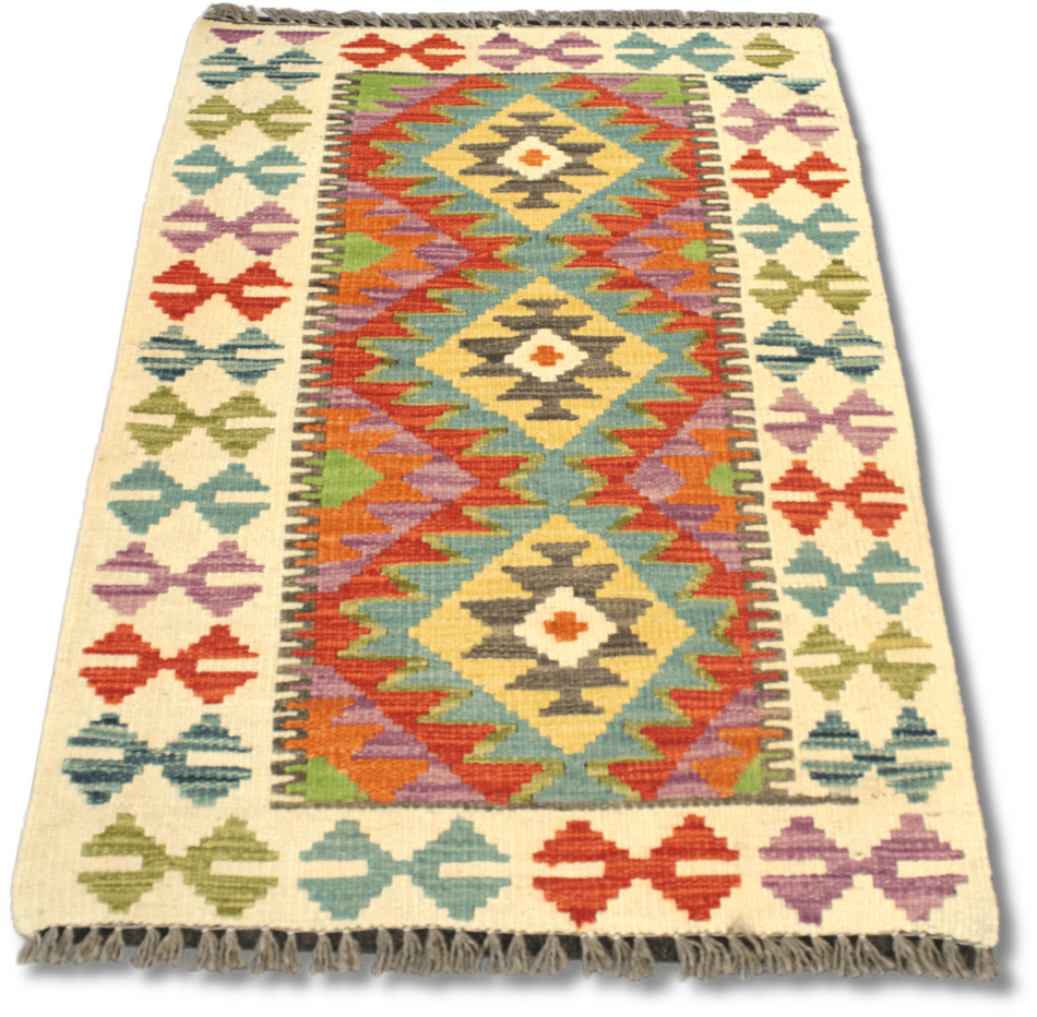 Chobi Kilim Rug  - 88 cm x 61 cm