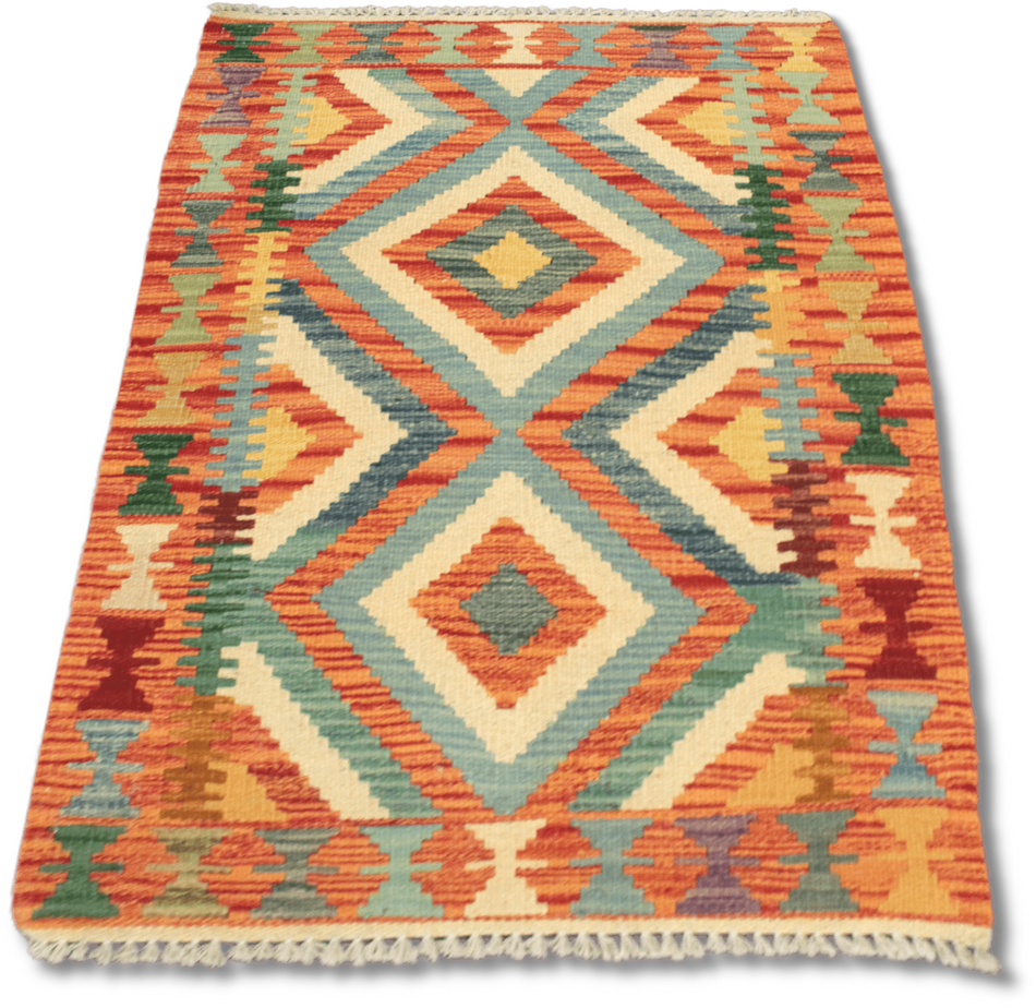 Chobi Kilim Rug  - 100 cm x 69 cm