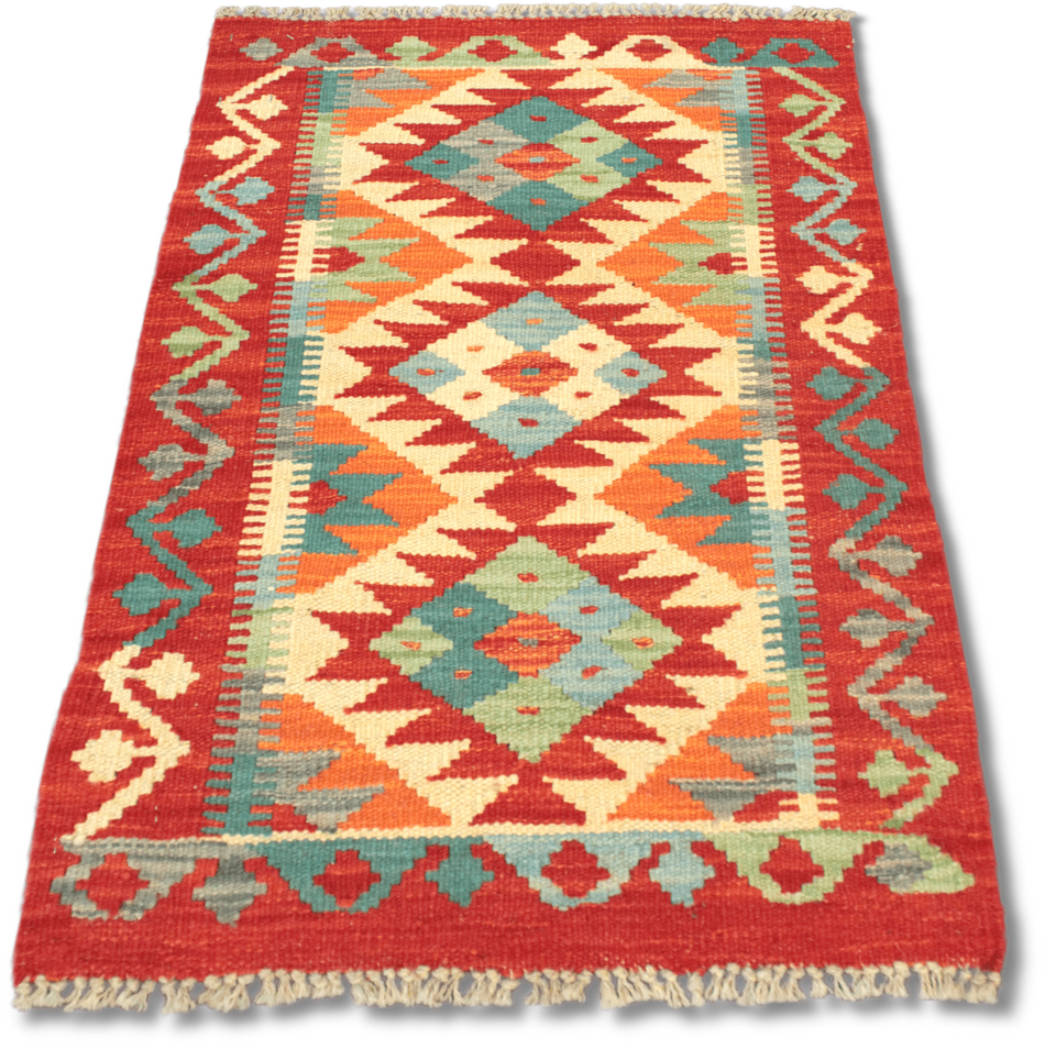 Chobi Kilim Rug  - 87 cm x 55 cm