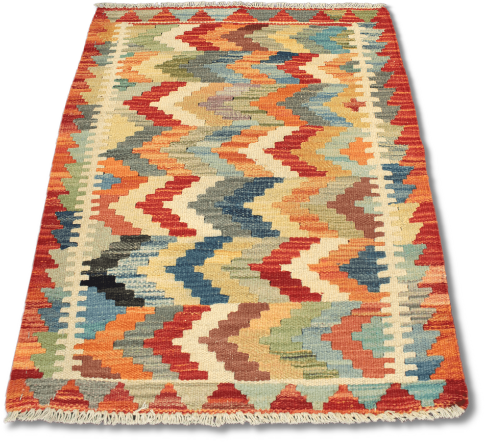 Chobi Kilim Rug  - 86 cm x 61 cm