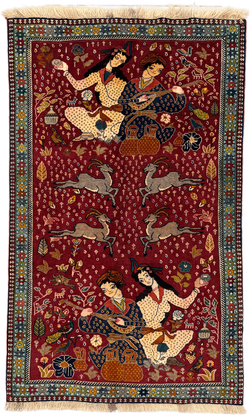 Shiraz Rug (Pictorial) - 118 cm x 195 cm