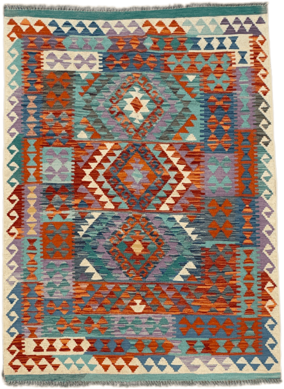 Chobi Kilim Rug - 170 cm x 124 cm