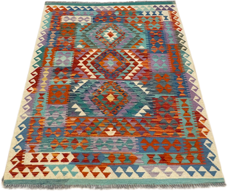 Chobi Kilim Rug - 170 cm x 124 cm