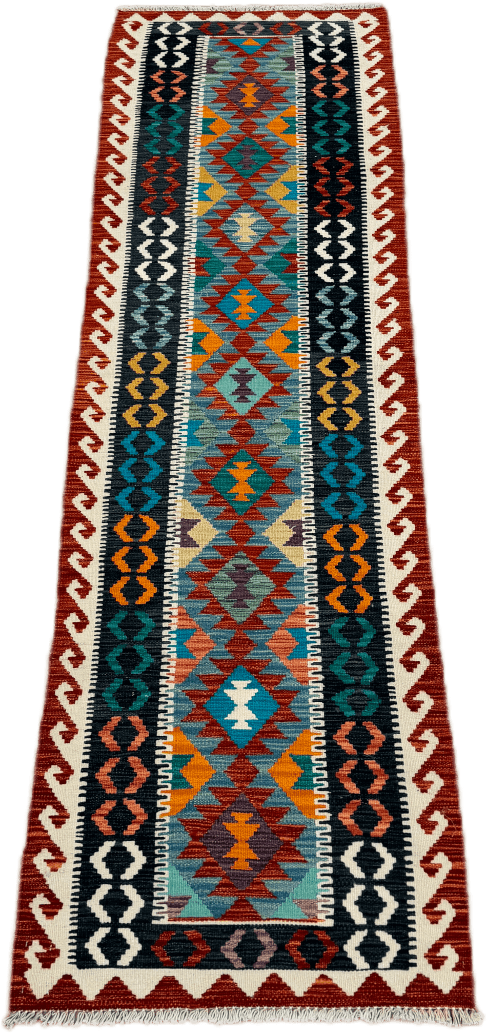 Chobi Kilim Rug - 283 cm x 81 cm