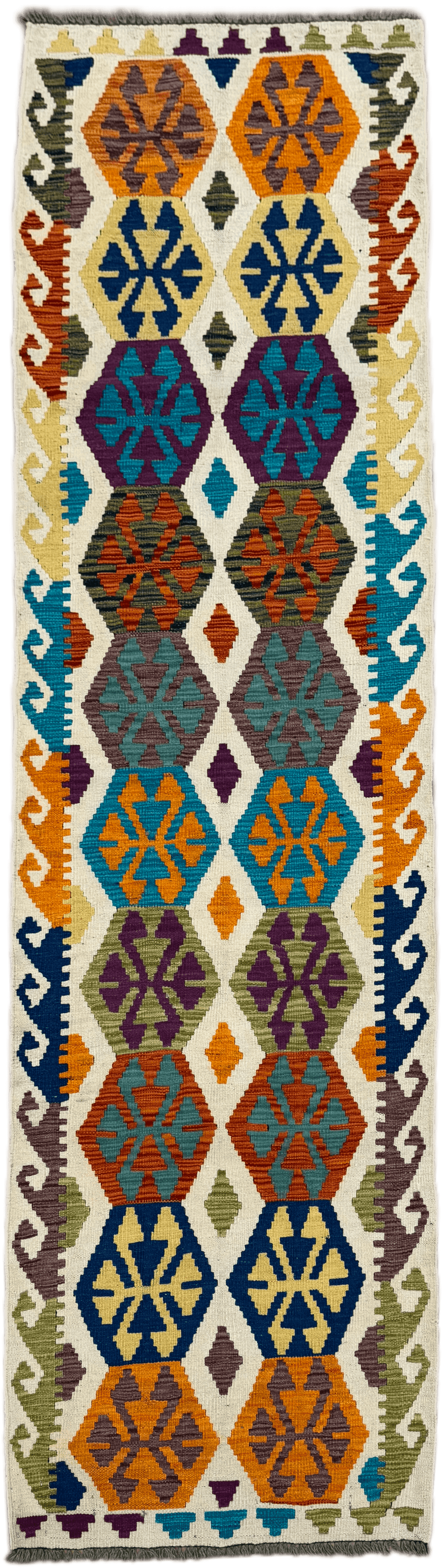 Chobi Kilim Rug - 290 cm x 82 cm