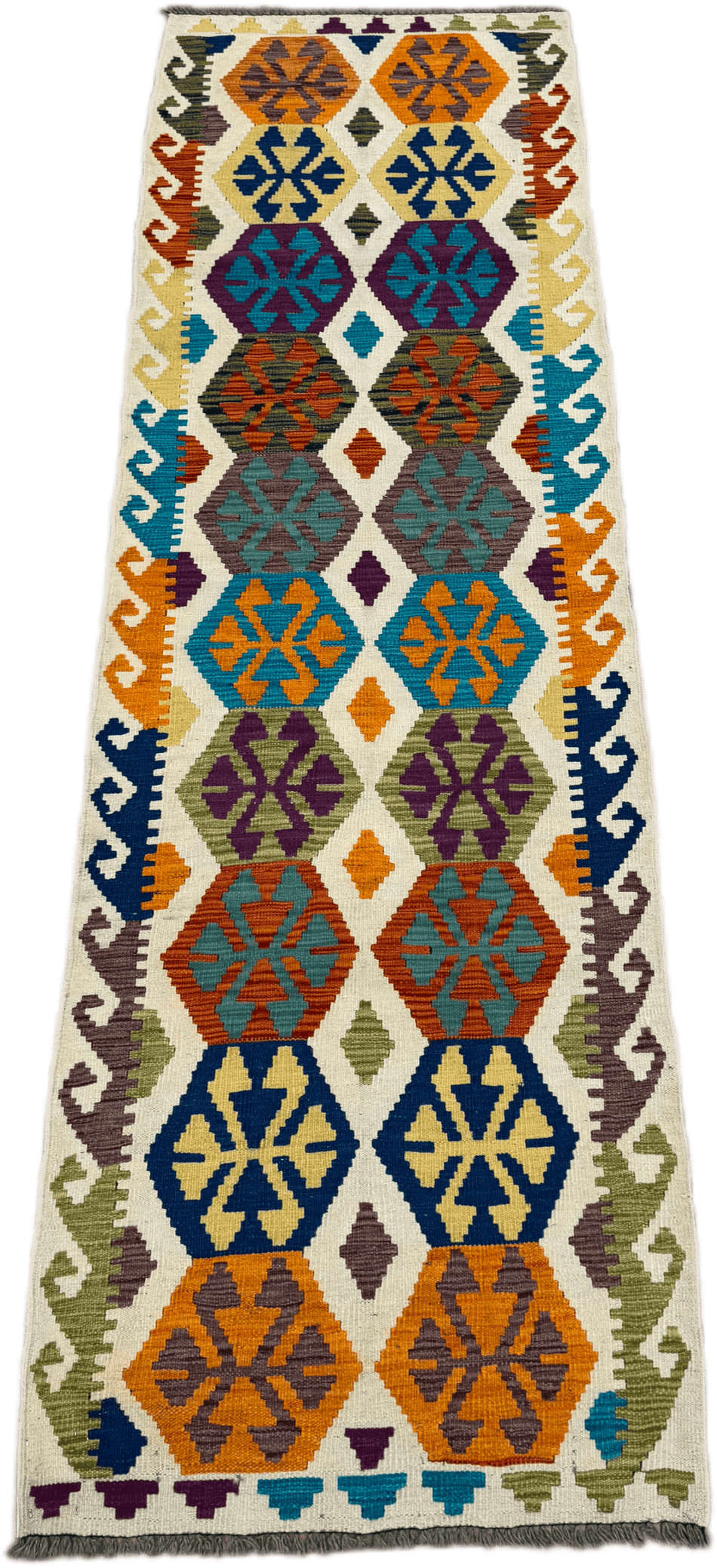 Chobi Kilim Rug - 290 cm x 82 cm