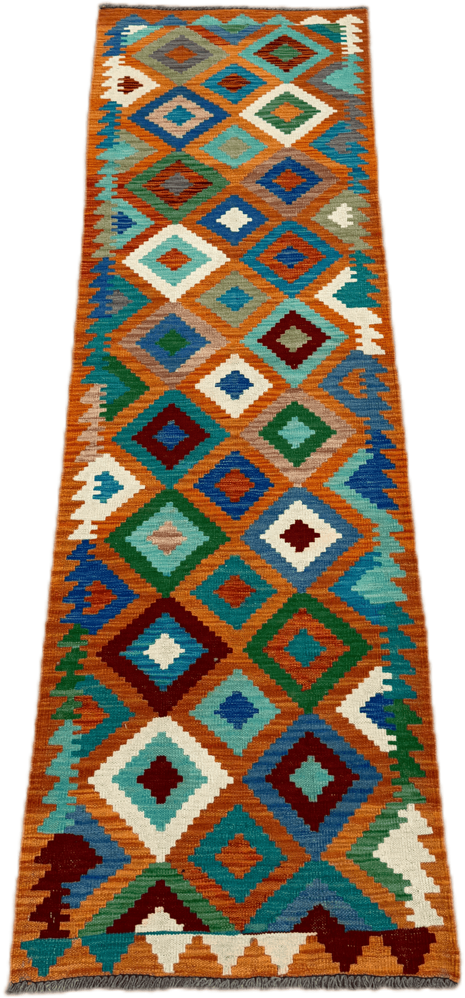 Chobi Kilim Rug - 287 cm x 81 cm