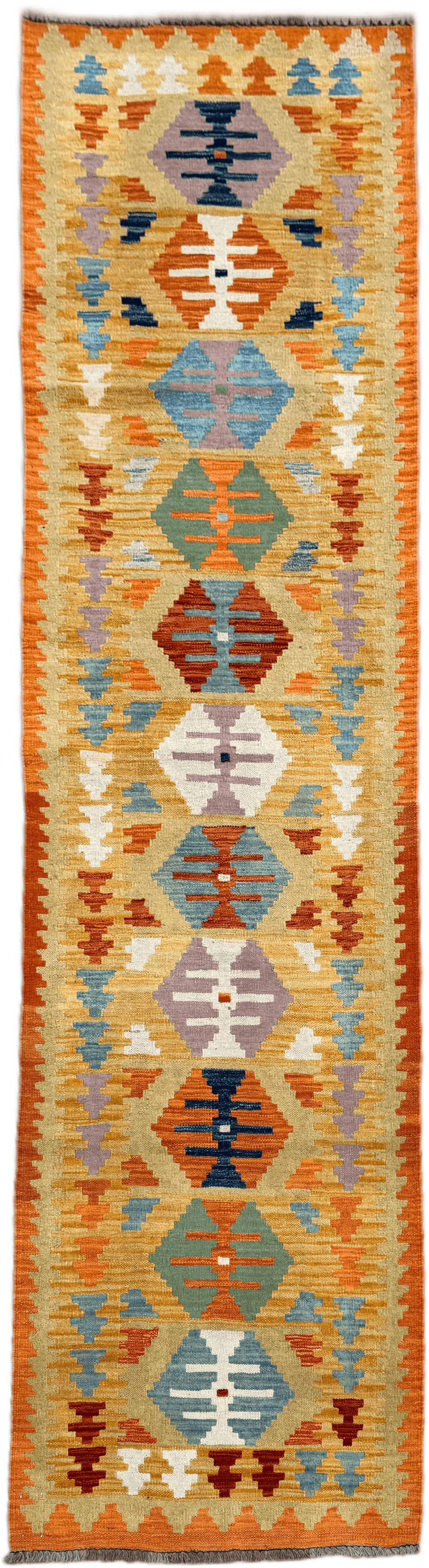 Chobi Kilim Rug - 300 cm x 82 cm
