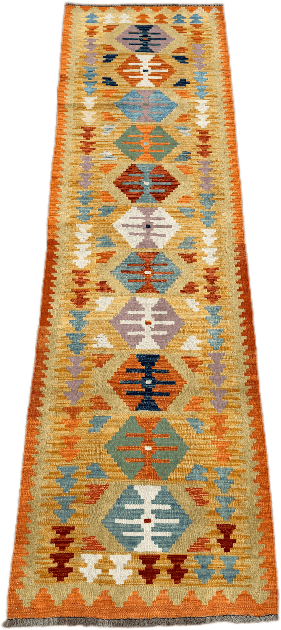 Chobi Kilim Rug - 300 cm x 82 cm