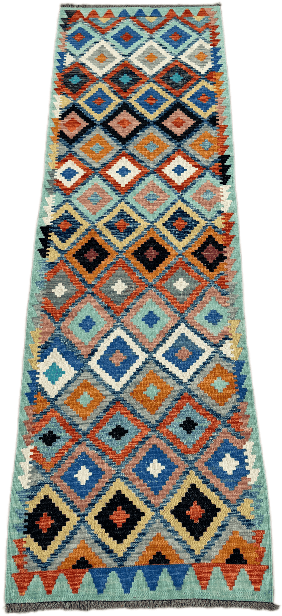Chobi Kilim Rug - 296 cm x 83 cm