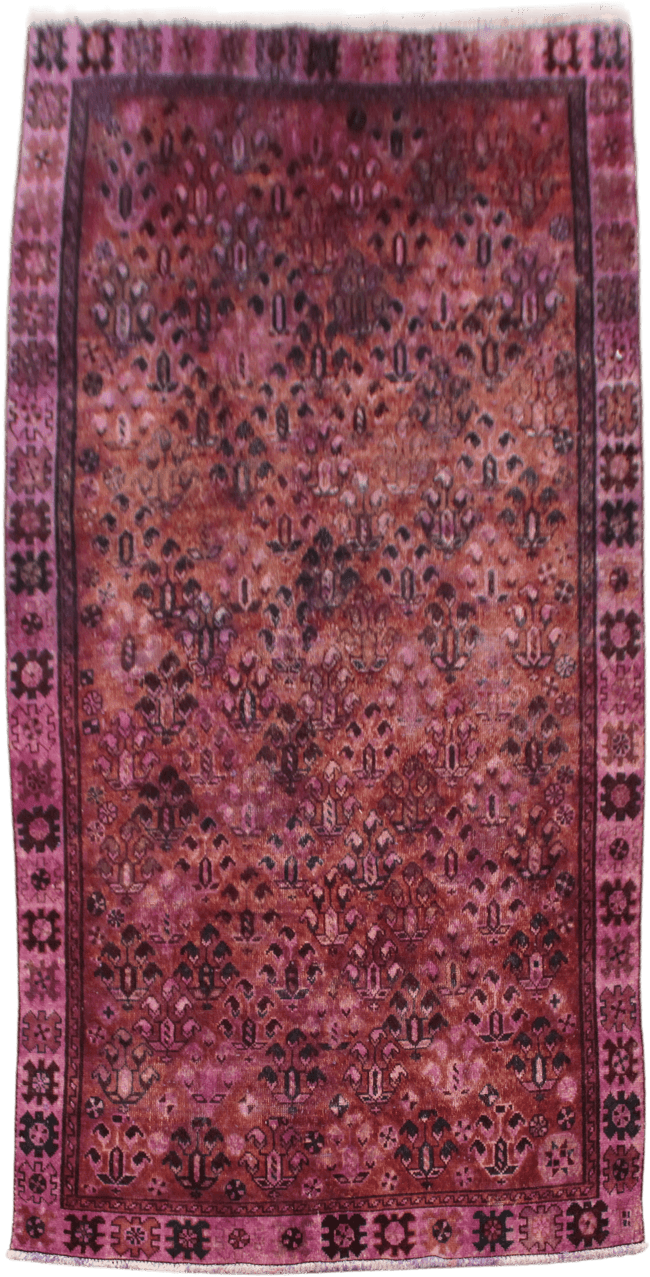 Vintage Overdyed Rug - 271 cm x 138 cm